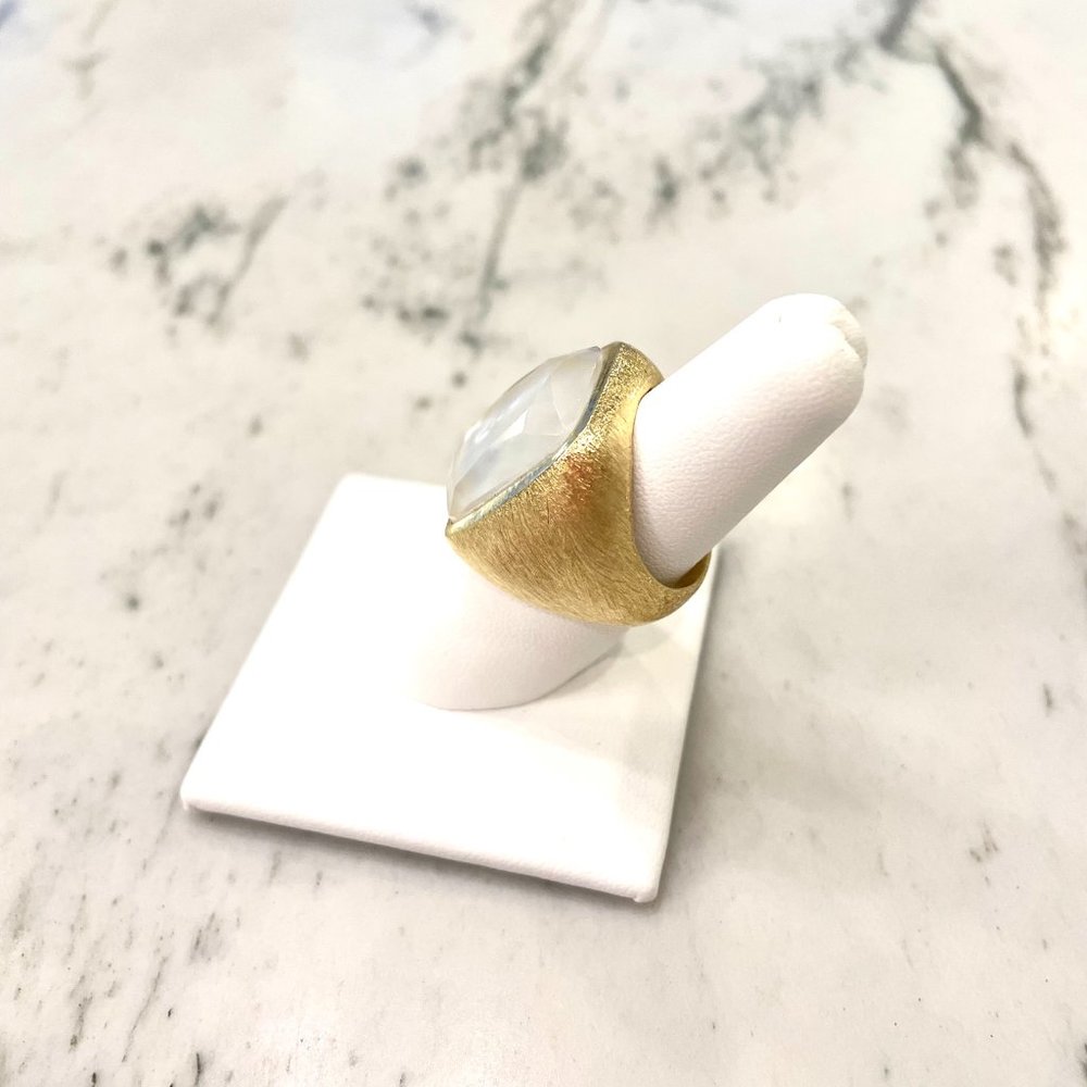 Gold Statement Ring - image 3